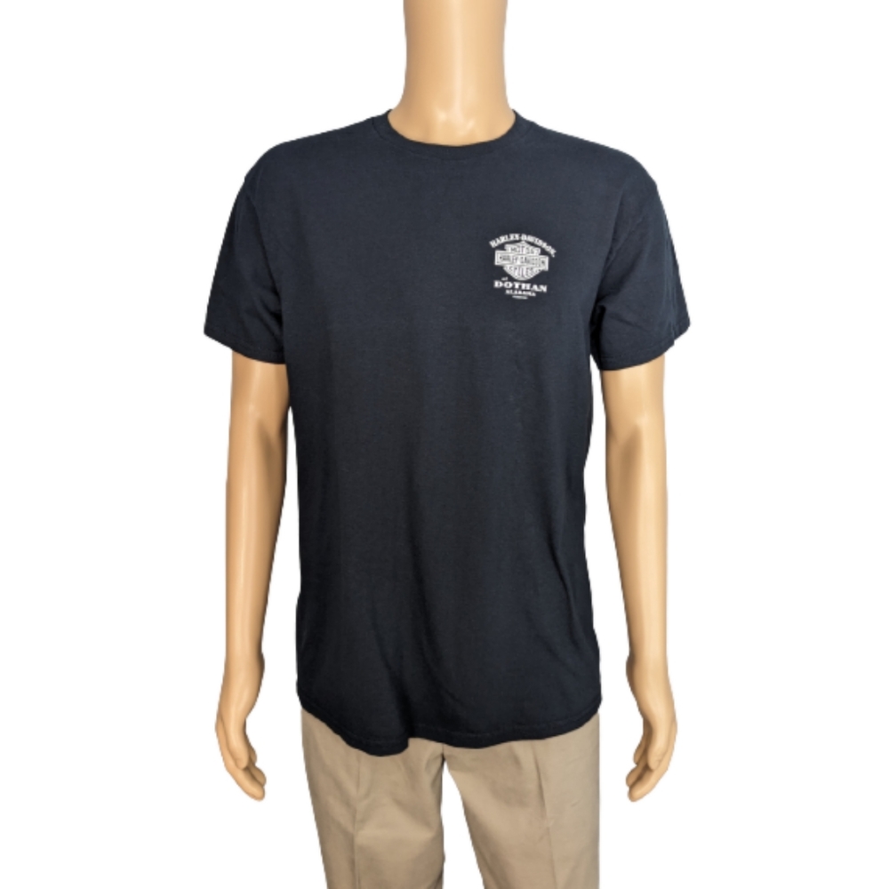 Harley-Davidson I Got Mine At Dothan, AL Black Graphic T-Shirt L